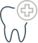 Icon of a tooth with a medical cross